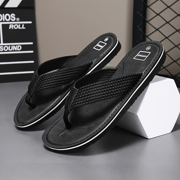 Herren Sandalen | Slip-On Streetstyle | Atmungsaktives Material & EVA-Sohle | Einfarbiger Wanderschuh