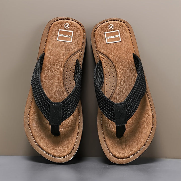 Herren Sandalen | Slip-On Streetstyle | Atmungsaktives Material & EVA-Sohle | Einfarbiger Wanderschuh