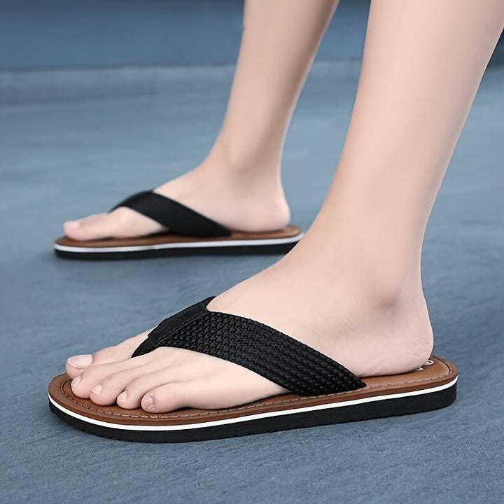 Herren Sandalen | Slip-On Streetstyle | Atmungsaktives Material & EVA-Sohle | Einfarbiger Wanderschuh