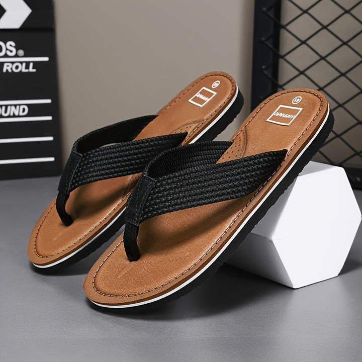 Herren Sandalen | Slip-On Streetstyle | Atmungsaktives Material & EVA-Sohle | Einfarbiger Wanderschuh