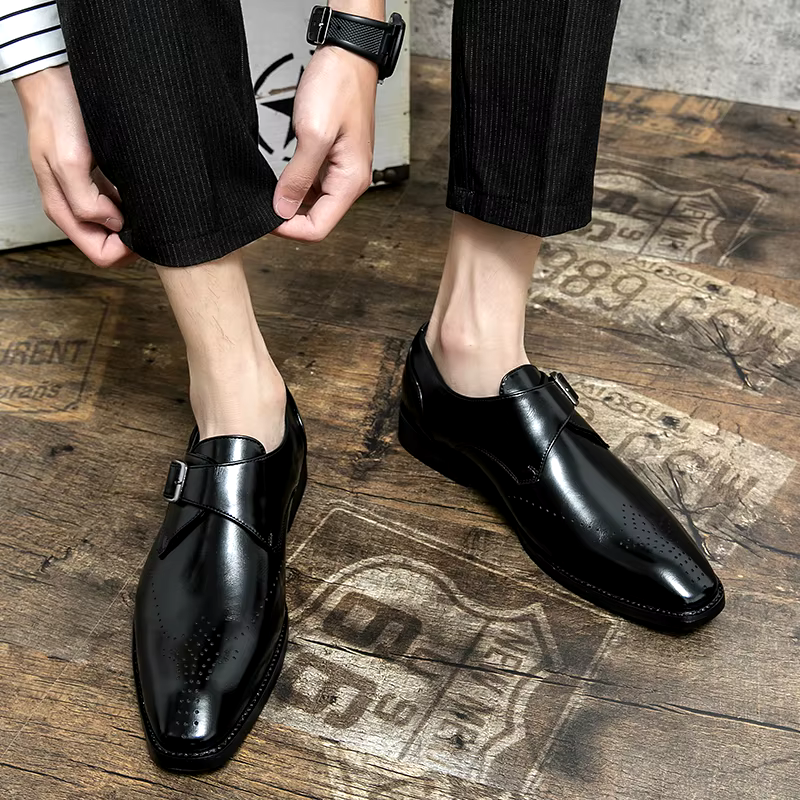 Herren Schnallenschuh mit Riemen - Formaler Stil