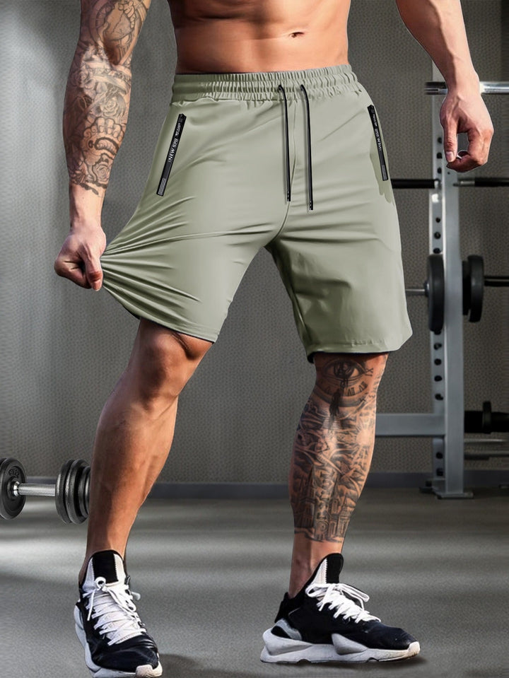Herren Schnelltrocknende Shorts | Leicht & Atmungsaktiv | Reißverschluss und Kordelzug | Sommer