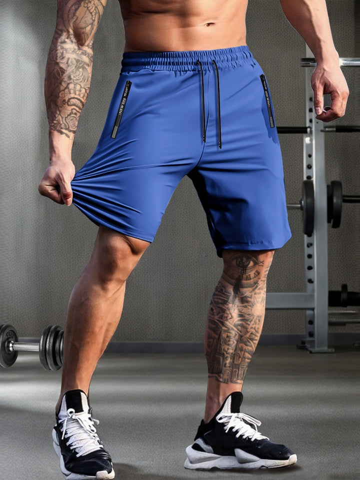 Herren Schnelltrocknende Shorts | Leicht & Atmungsaktiv | Reißverschluss und Kordelzug | Sommer