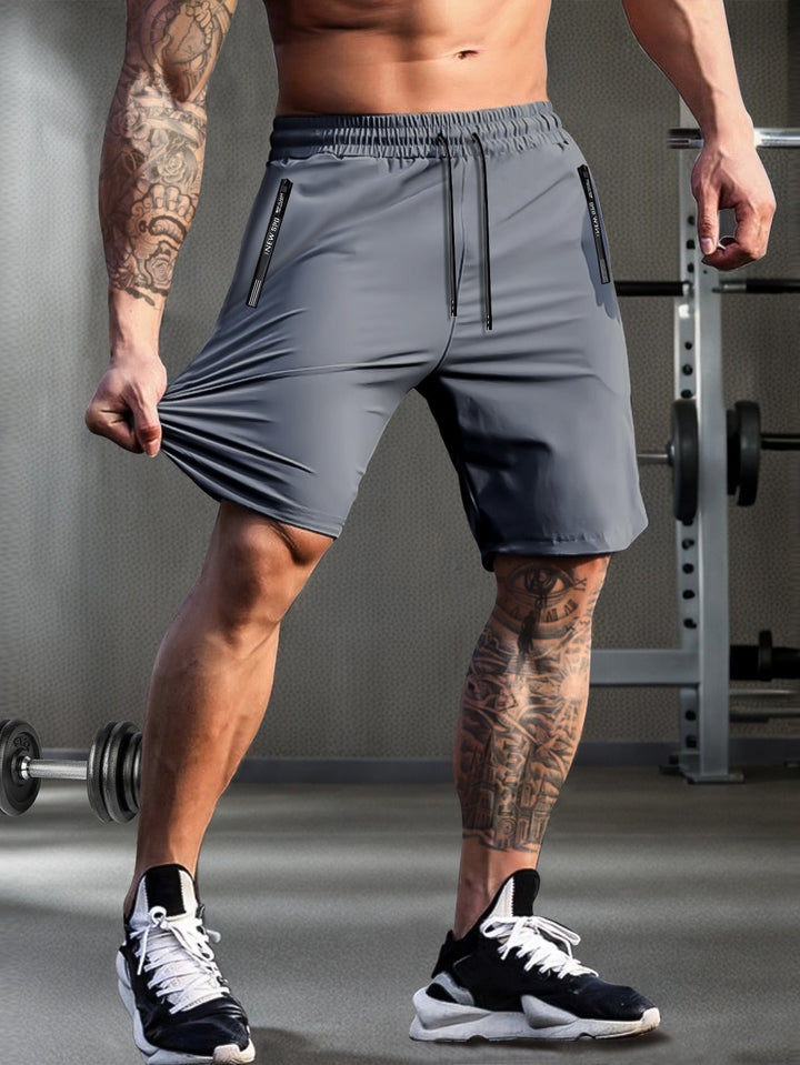 Herren Schnelltrocknende Shorts | Leicht & Atmungsaktiv | Reißverschluss und Kordelzug | Sommer