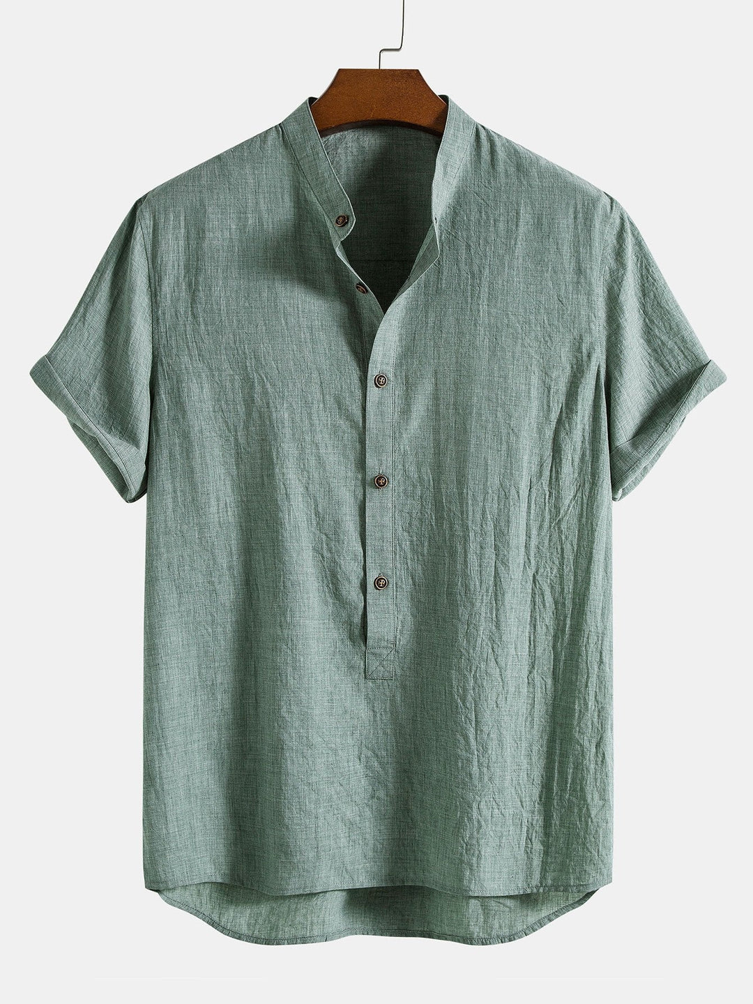 Herren Set | Kurzarmshirt & Hose | Atmungsaktiv & Lässig | Leinenmix & Baumwolle