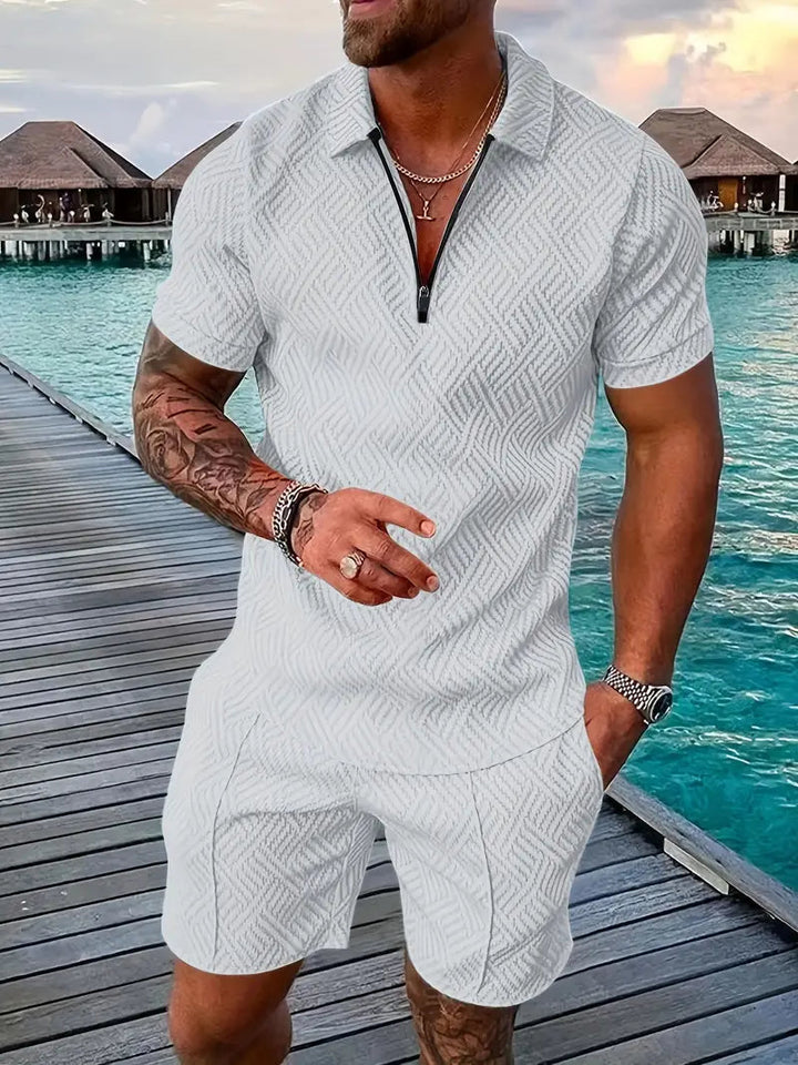 Herren Set | Poloshirt & Shorts | Bequem & Luftig | Für Sommer & Freizeit