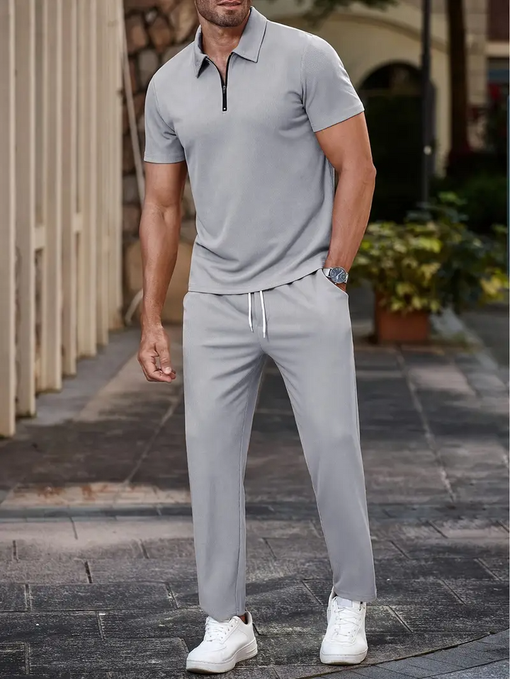 Herren Set | Stilvoll & Bequem | Polo & Jogginghose | Vielseitiger Charme