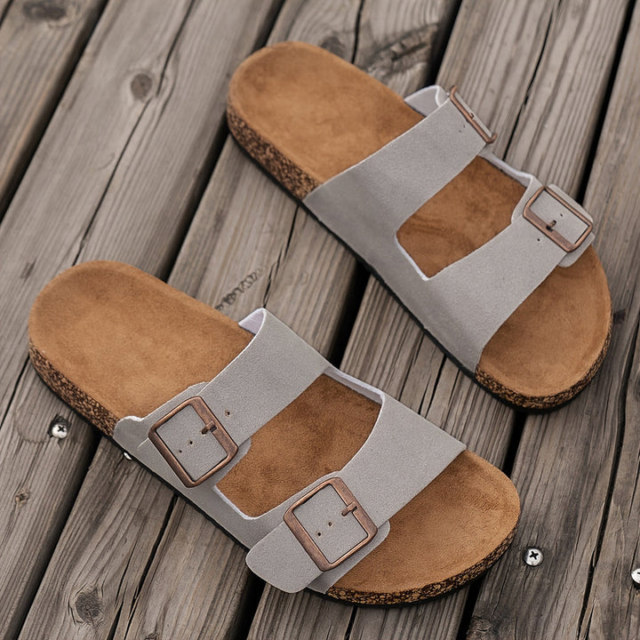 Herren Slip-On Sandalen | Dicke Gepolsterte Sohle | Komfortabel & Langlebig | PU & Gummi Sommerdesign