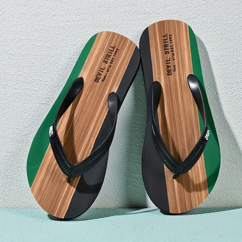 Herren Slipper | Rutschfest & Geruchlos | EVA-Obermaterial mit Gummisohle | Lässige Slip-On