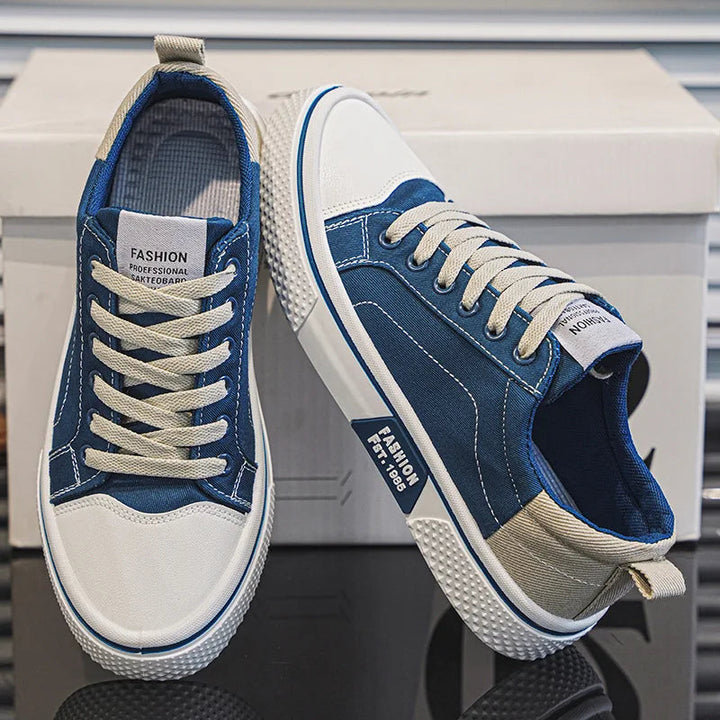 Herren Sneaker Klassisch - Leichter Alltags-Schuh - Blau