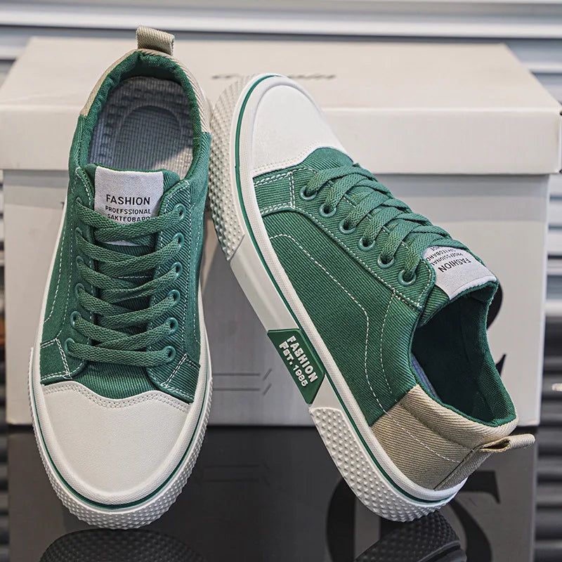 Herren Sneaker Klassisch - Leichter Alltags-Schuh - Grün