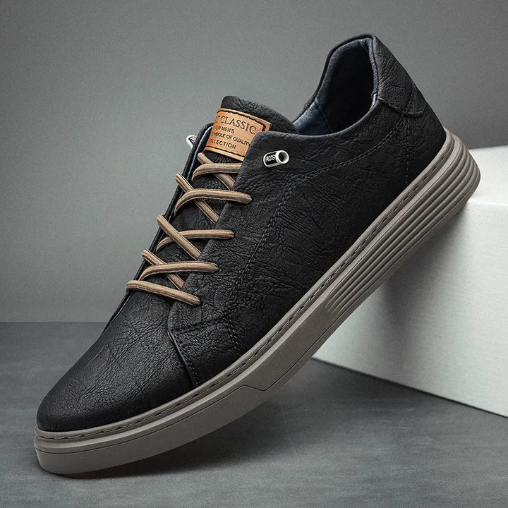 Herren Sneaker mit Kunstleder - Klassischer Komfort - Schwarz