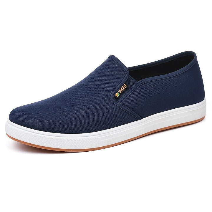 Herren Sneakers | Blaue Slip-On Loafers | Elastischer Seitensteg & Rutschfeste Sohle | Atmungsaktiv & Komfortabel