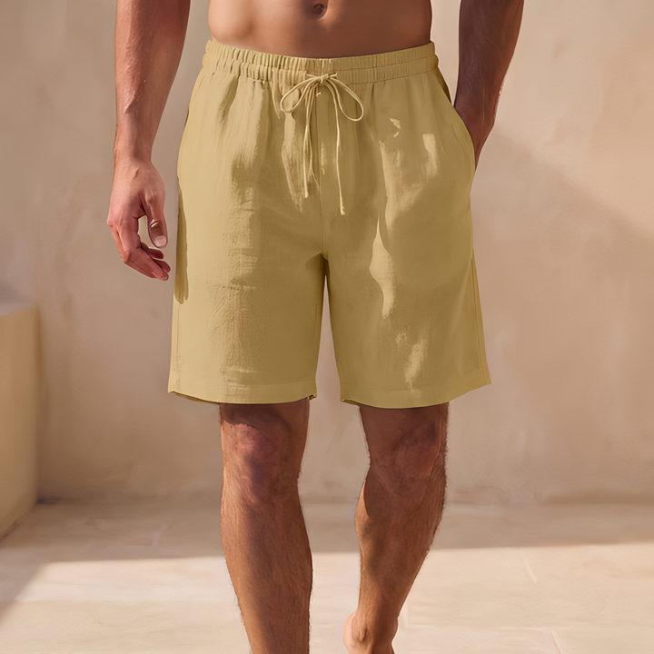 Herren Sommer-Shorts mit Taschen - Khaki - Khaki