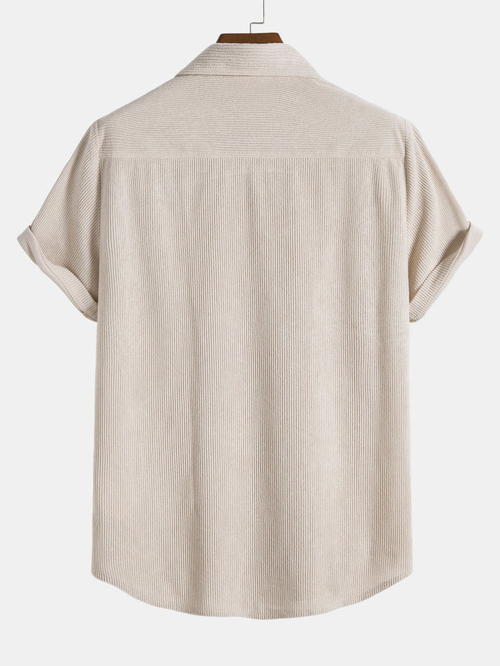 Herren Sommeranzug | Kurzarm Hemd & Shorts | Atmungsaktiv & Leicht | Polyester