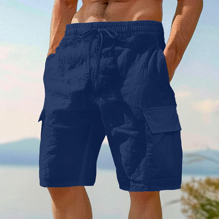 Herren Sommershorts mit lockerer Passform - Casual Shorts - Marineblau