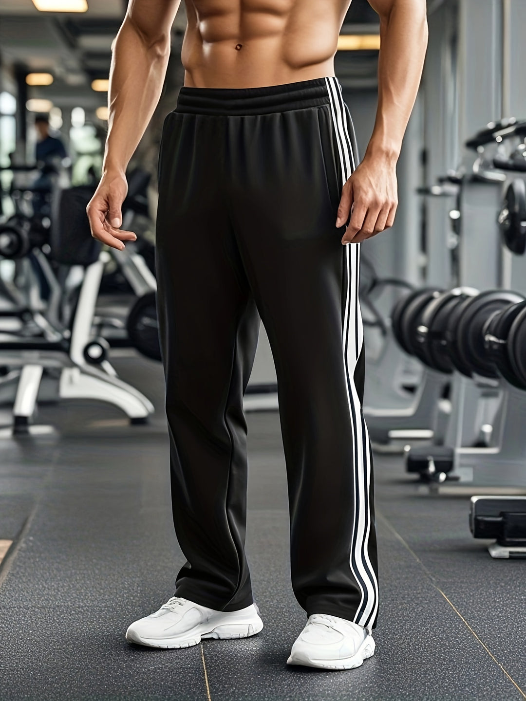 Herren Sporthose | Atmungsaktiv & Leichtgewicht | Vier Jahreszeiten mit Kordelzug
