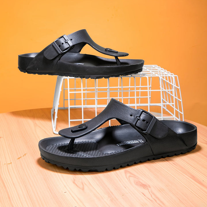 Herren Sportsandalen | Doppel Verstellbare Schnallenriemen | Offene Zehen | Für Strand & Outdoor-Aktivitäten