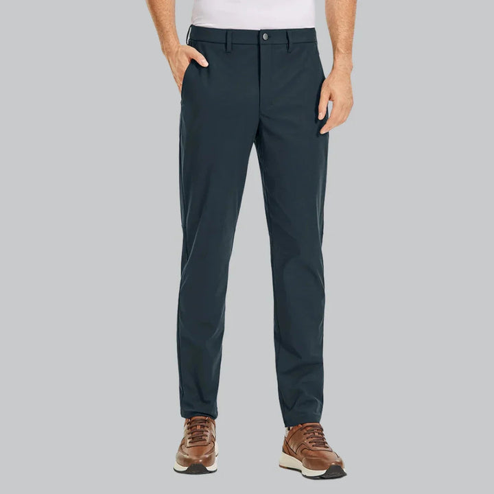 Herren Stoffhose | Klassisch & Bequem | Elastischer Bund | Ganzjährig Tragbar