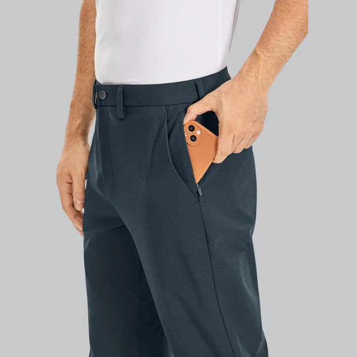 Herren Stoffhose | Klassisch & Bequem | Elastischer Bund | Ganzjährig Tragbar