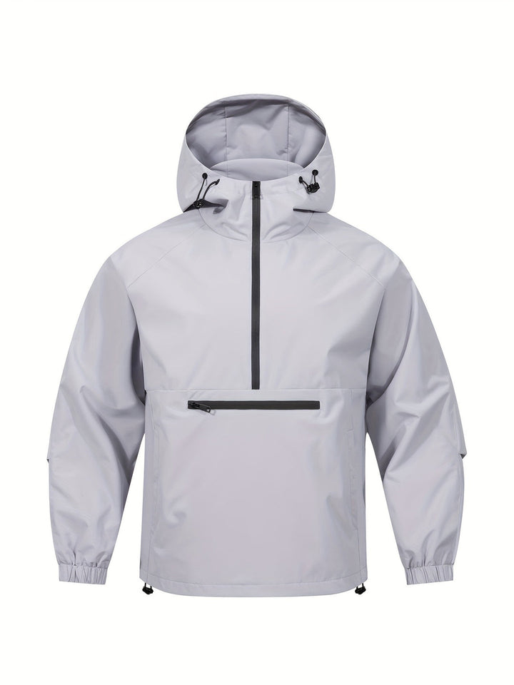 Herren Streetstyle Casual Jacke | Lockere Passform | Halbe Reißverschlusstasche | Modische & Vielseitige Außenbekleidung