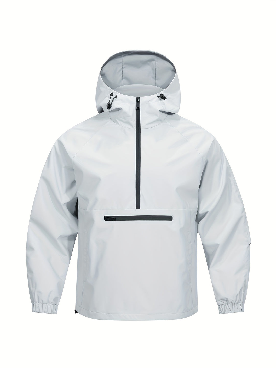 Herren Streetstyle Casual Jacke | Lockere Passform | Halbe Reißverschlusstasche | Modische & Vielseitige Außenbekleidung