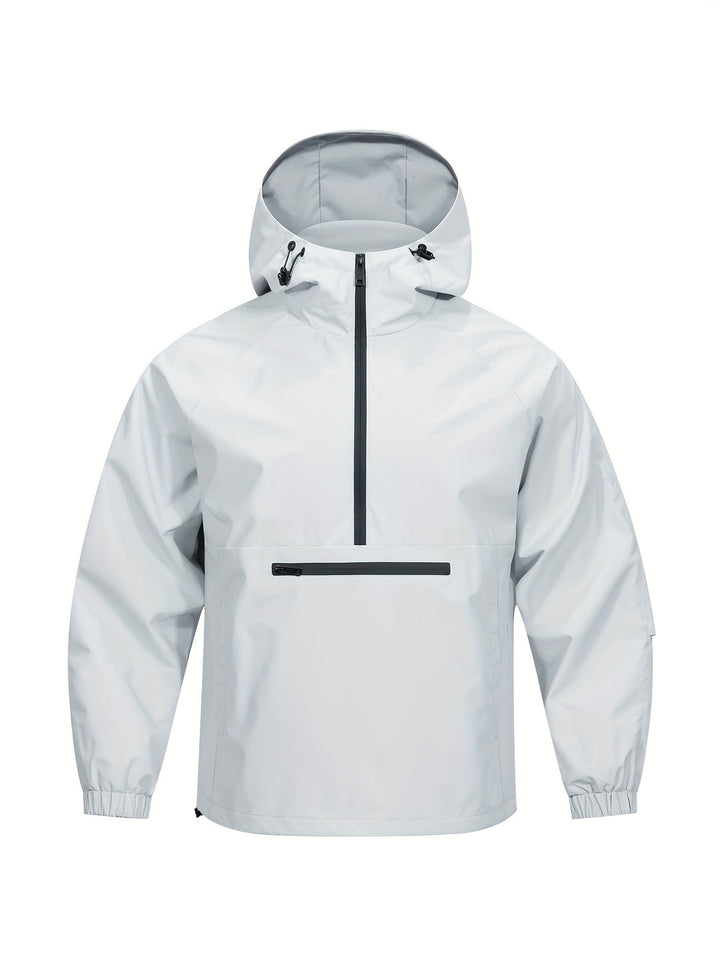 Herren Streetstyle Casual Jacke | Lockere Passform | Halbe Reißverschlusstasche | Modische & Vielseitige Außenbekleidung
