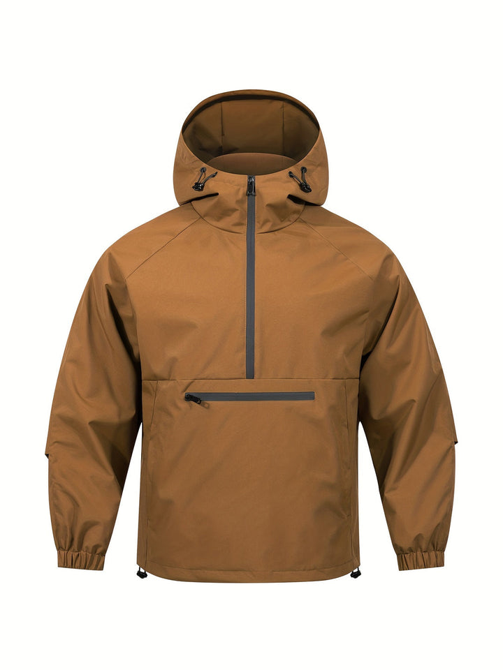 Herren Streetstyle Casual Jacke | Lockere Passform | Halbe Reißverschlusstasche | Modische & Vielseitige Außenbekleidung