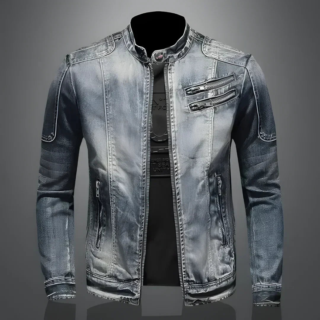 Herren Streetwear-Sommerjacke mit Distressed-Details - Urban Edge - S
