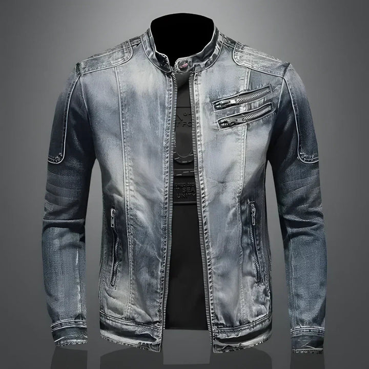 Herren Streetwear-Sommerjacke mit Distressed-Details - Urban Edge - S