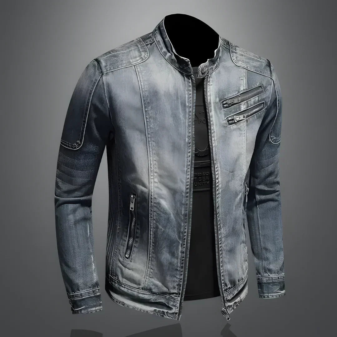 Herren Streetwear-Sommerjacke mit Distressed-Details - Urban Edge