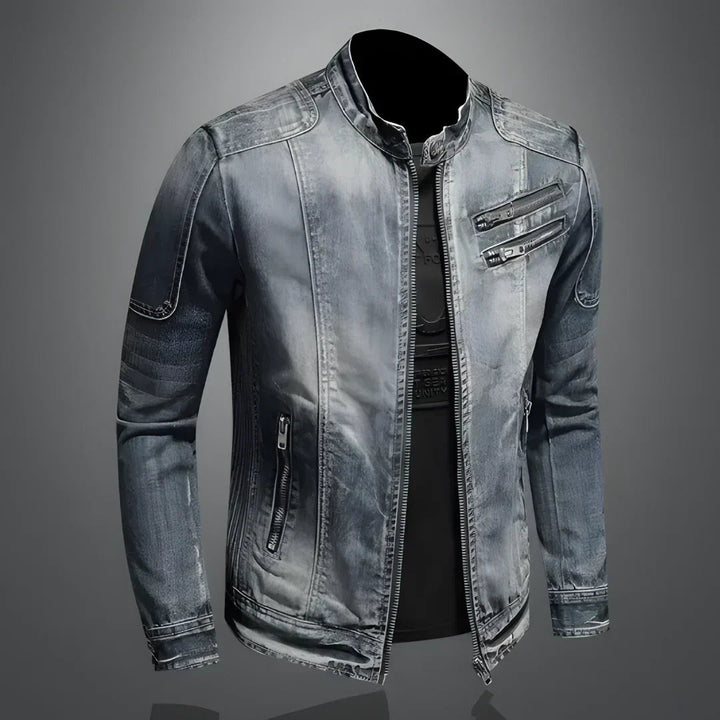 Herren Streetwear-Sommerjacke mit Distressed-Details - Urban Edge