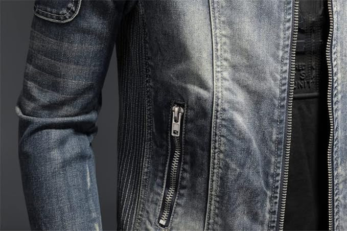 Herren Streetwear-Sommerjacke mit Distressed-Details - Urban Edge