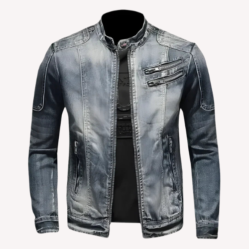Herren Streetwear-Sommerjacke mit Distressed-Details - Urban Edge