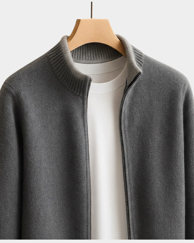 Herren Strickjacke Cardigan - Italienische Verarbeitung