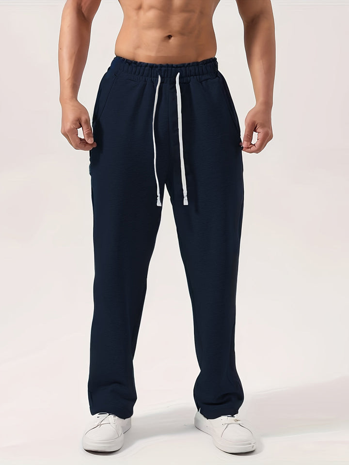 Herren Sweatpants | Kordelzug & Taschen | Atmungsaktives Polyester für Joggen & Draußen