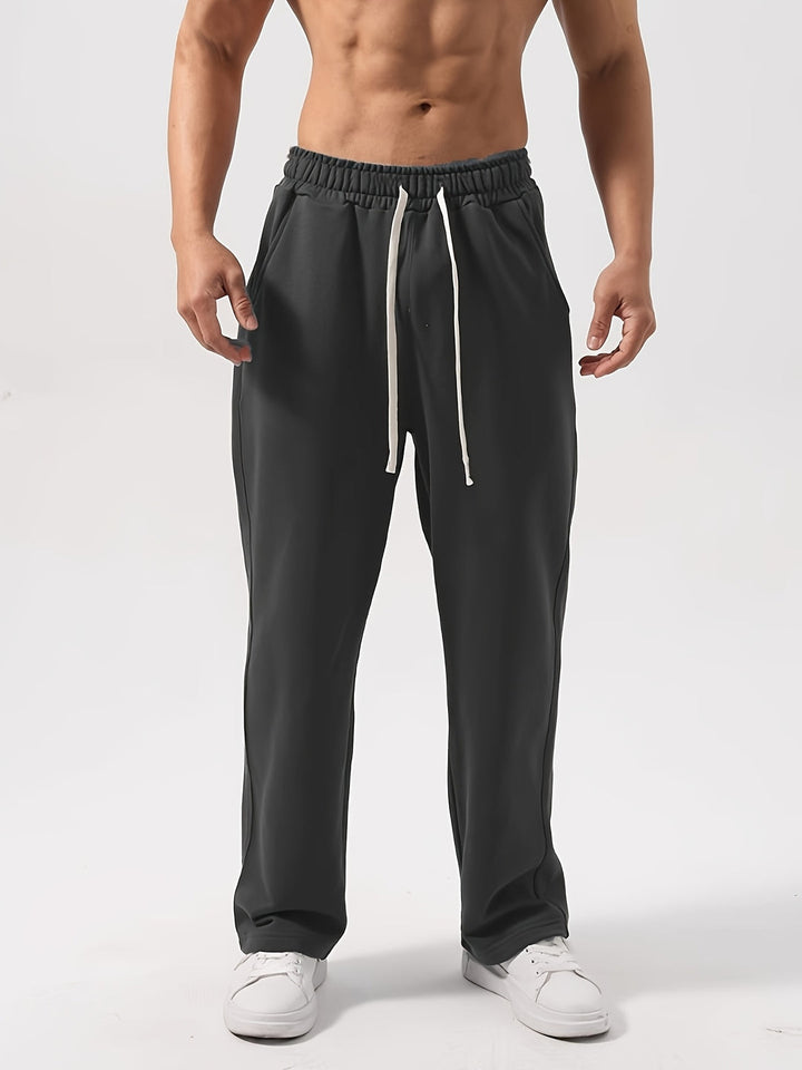 Herren Sweatpants | Kordelzug & Taschen | Atmungsaktives Polyester für Joggen & Draußen