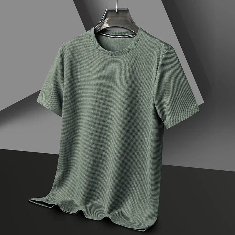 Herren T-Shirt Rundhals - Klassischer Schnitt - Grün