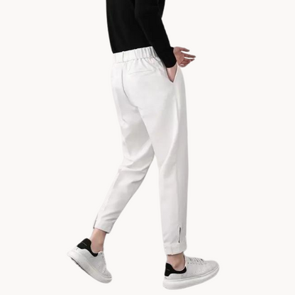 Herren Tapered Hose | Moderner Schnitt | Weit & Bequem | Baumwolle Sommer
