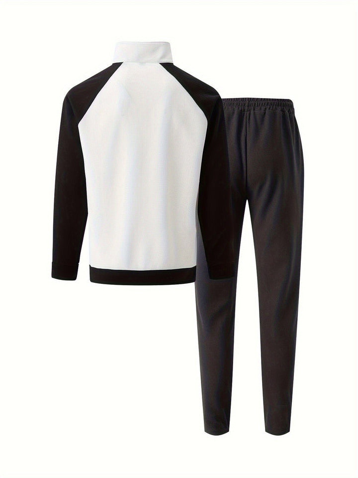 Herren Trainingsanzug | Sportlich & Bequem | Color Block | Frühling & Herbst