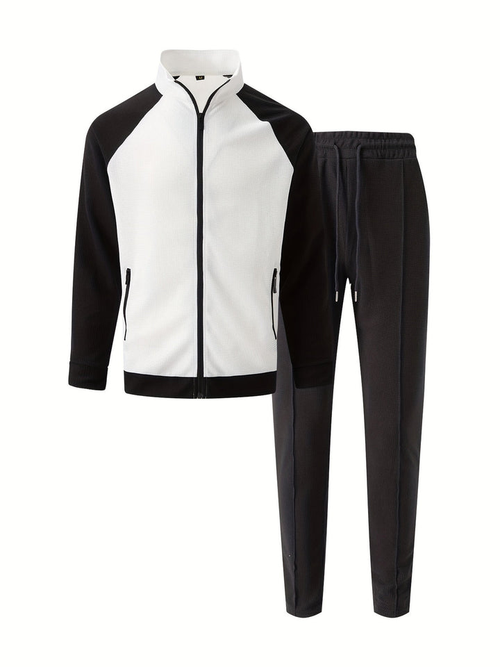 Herren Trainingsanzug | Sportlich & Bequem | Color Block | Frühling & Herbst