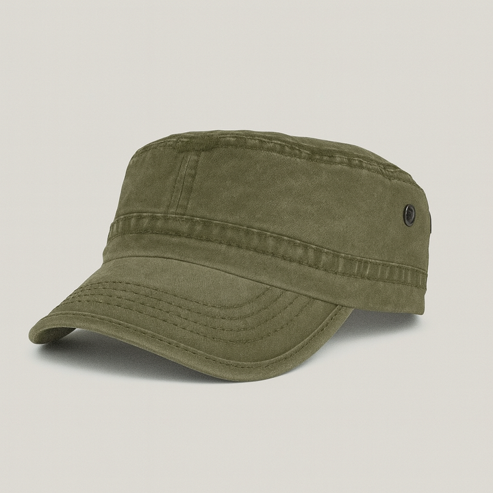 Herren Vintage Baseball Cap mit strukturierter Krone - Khaki