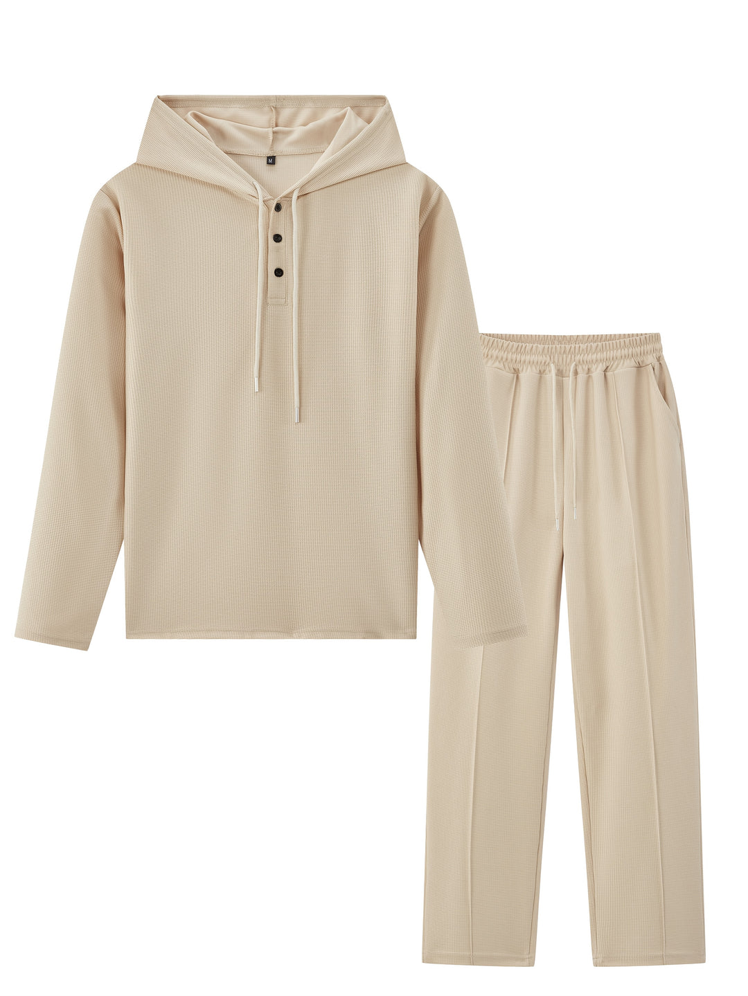 Herren Zweiteiliges Set | Kapuzen-Sweatshirt & Kordelzug-Hose | Lässig & Bequem | Frühling