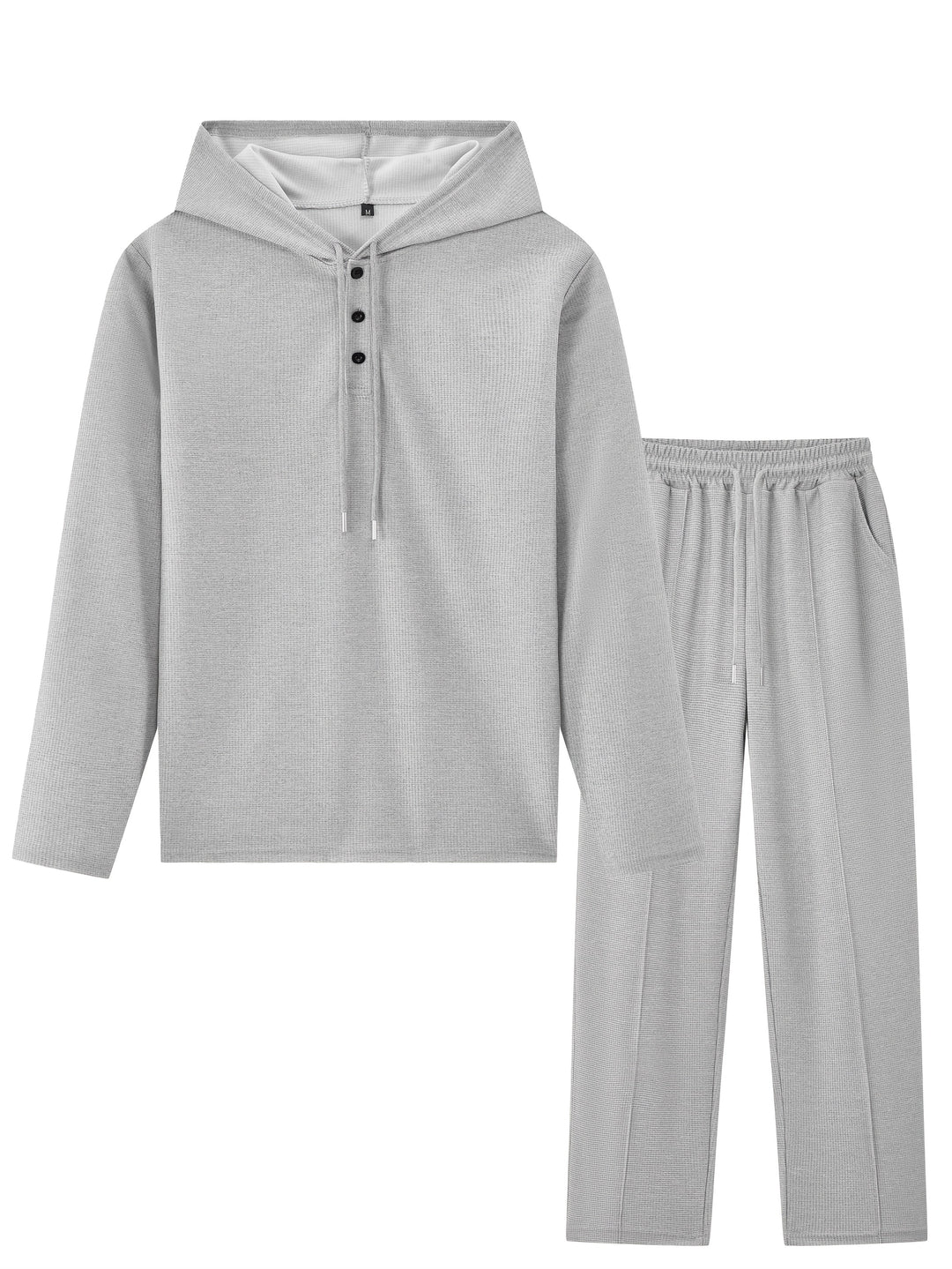 Herren Zweiteiliges Set | Kapuzen-Sweatshirt & Kordelzug-Hose | Lässig & Bequem | Frühling