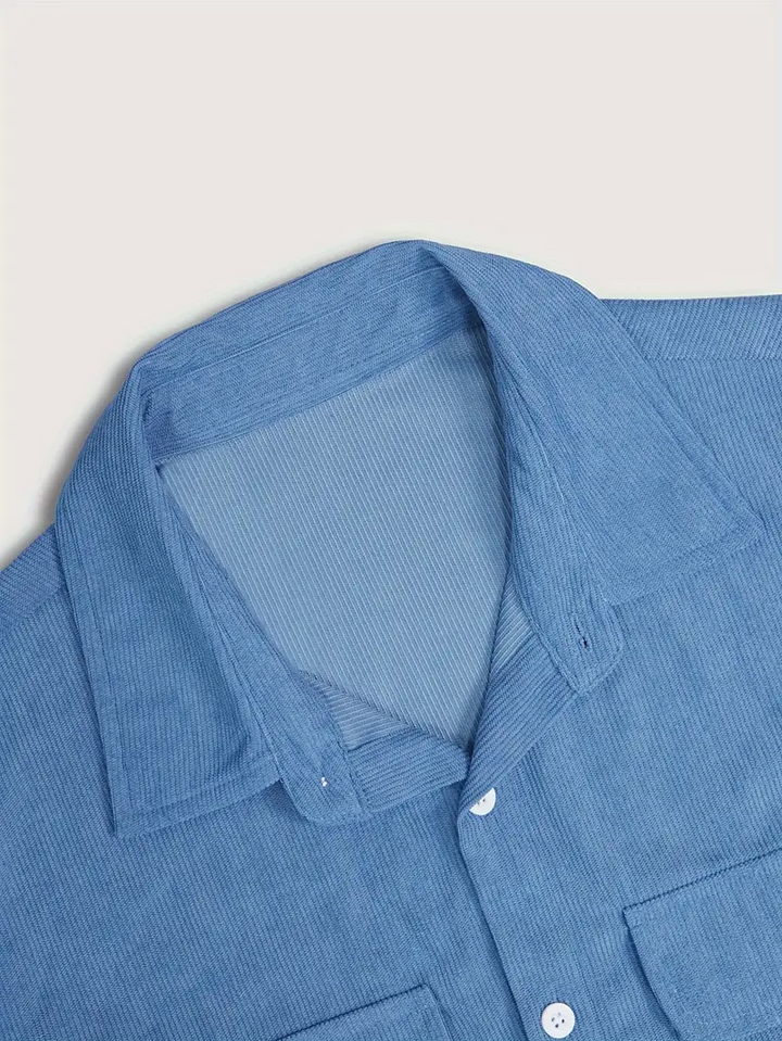 Herrenanzug | Elegant & Zeitlos | Corduroy Hemd & Hose | Bequeme Passform