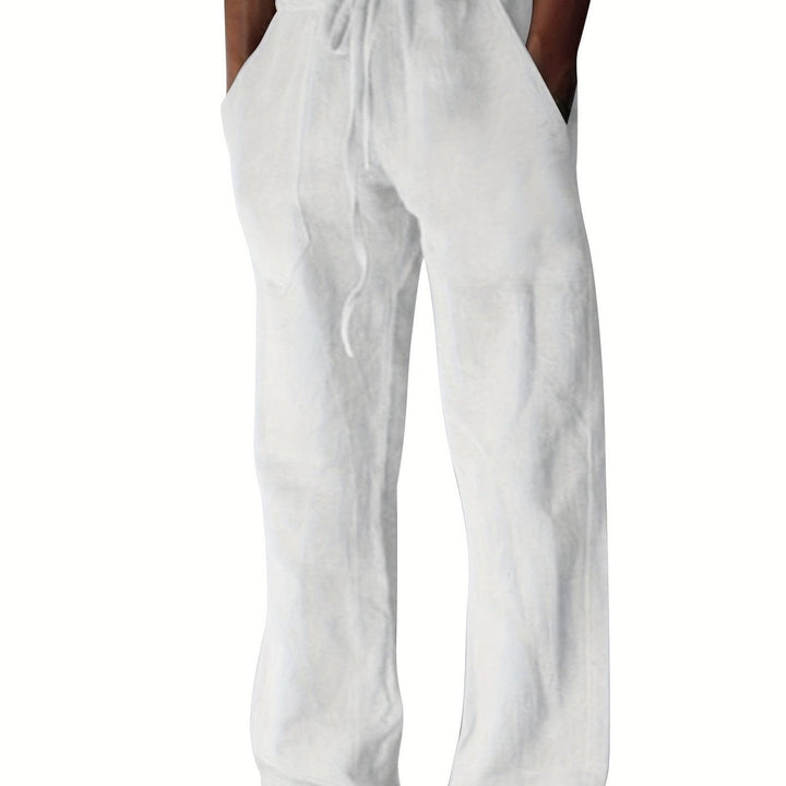 Herrenhose | Lockere Passform & Kordelzug | Frühling & Sommer | Freizeit & Yoga