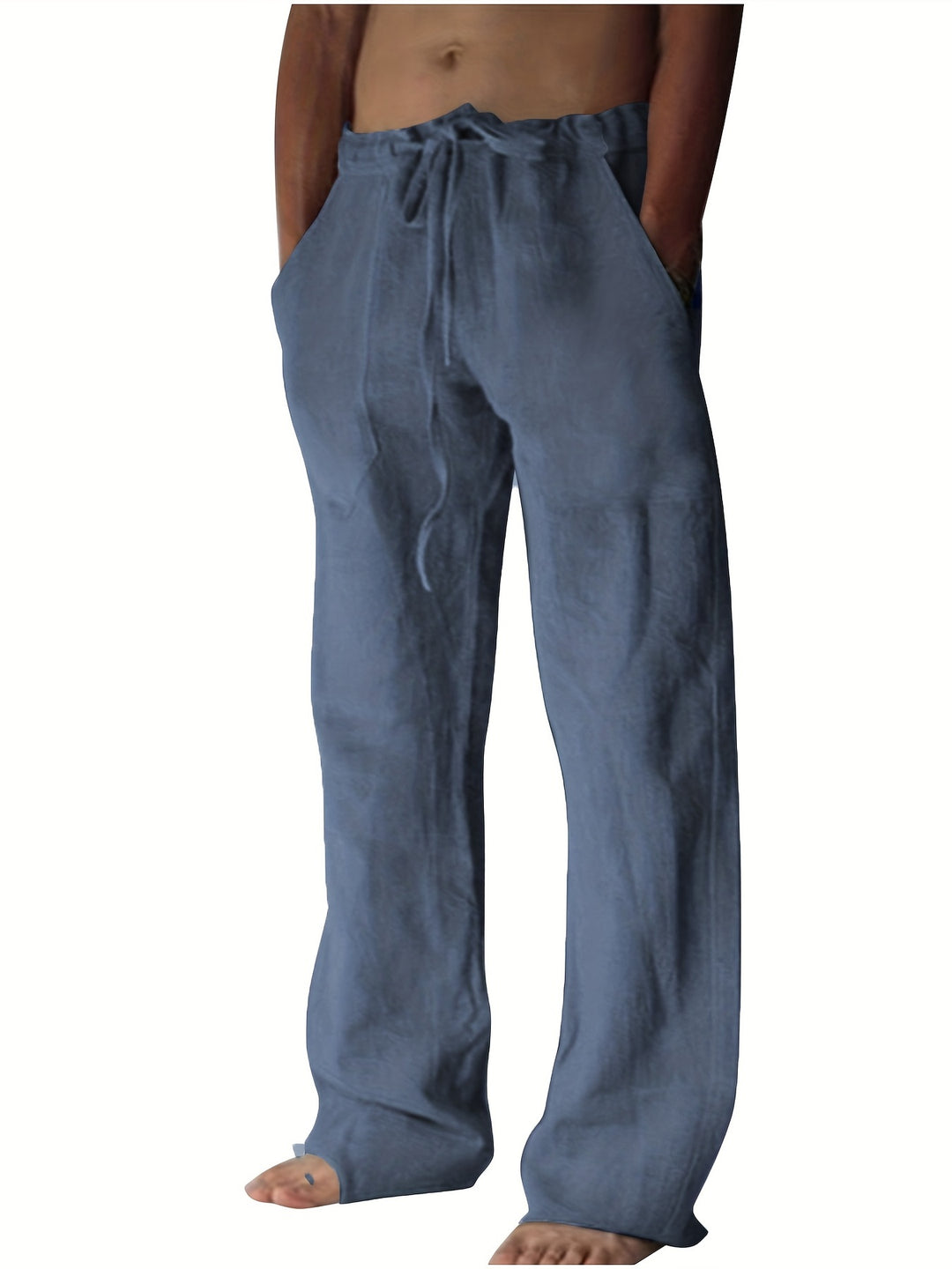 Herrenhose | Lockere Passform & Kordelzug | Frühling & Sommer | Freizeit & Yoga