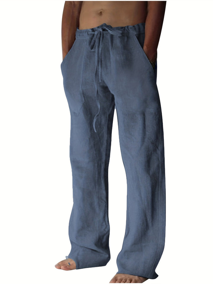 Herrenhose | Lockere Passform & Kordelzug | Frühling & Sommer | Freizeit & Yoga