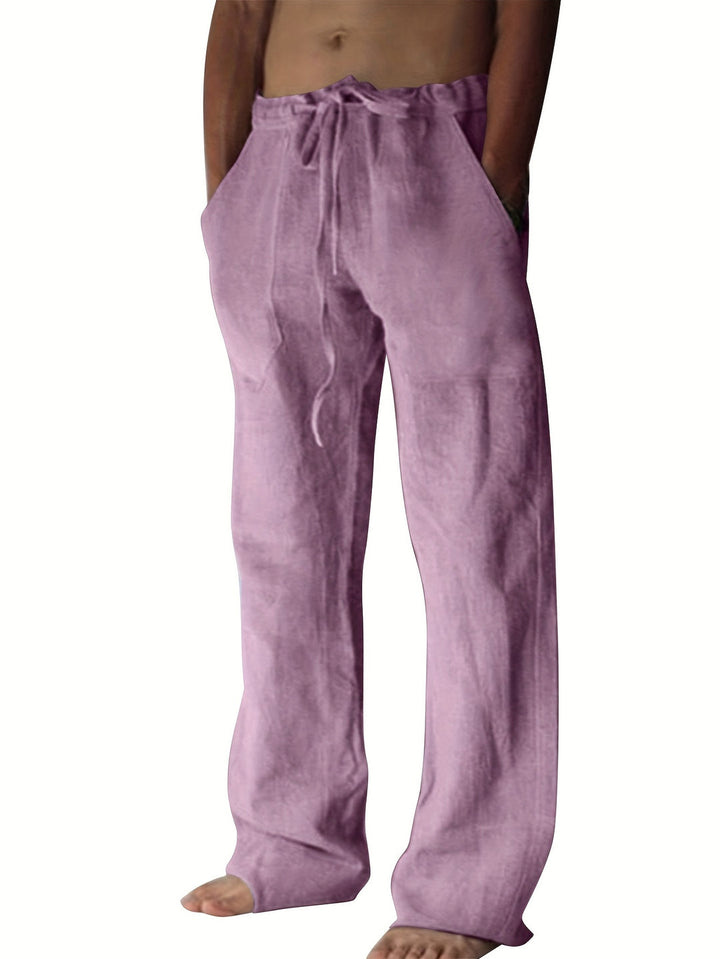 Herrenhose | Lockere Passform & Kordelzug | Frühling & Sommer | Freizeit & Yoga