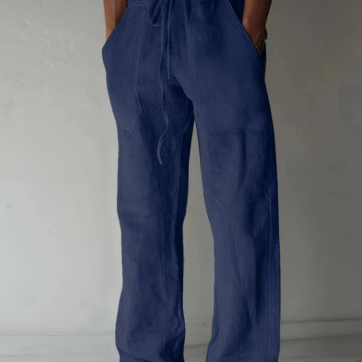 Herrenhose | Lockere Passform & Kordelzug | Frühling & Sommer | Freizeit & Yoga